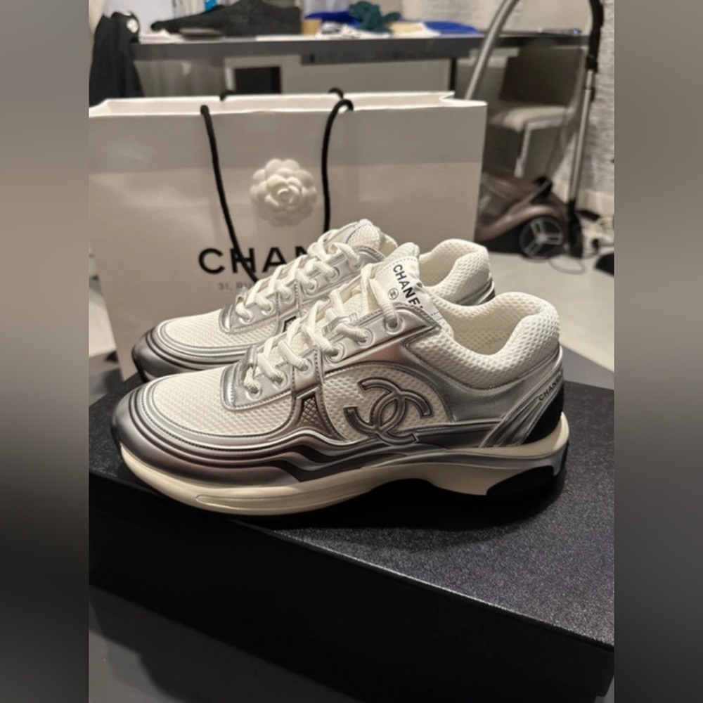 Chanel CC Logo Sneakers